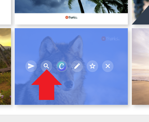 Hover over the image template and click the magnifying glass icon
