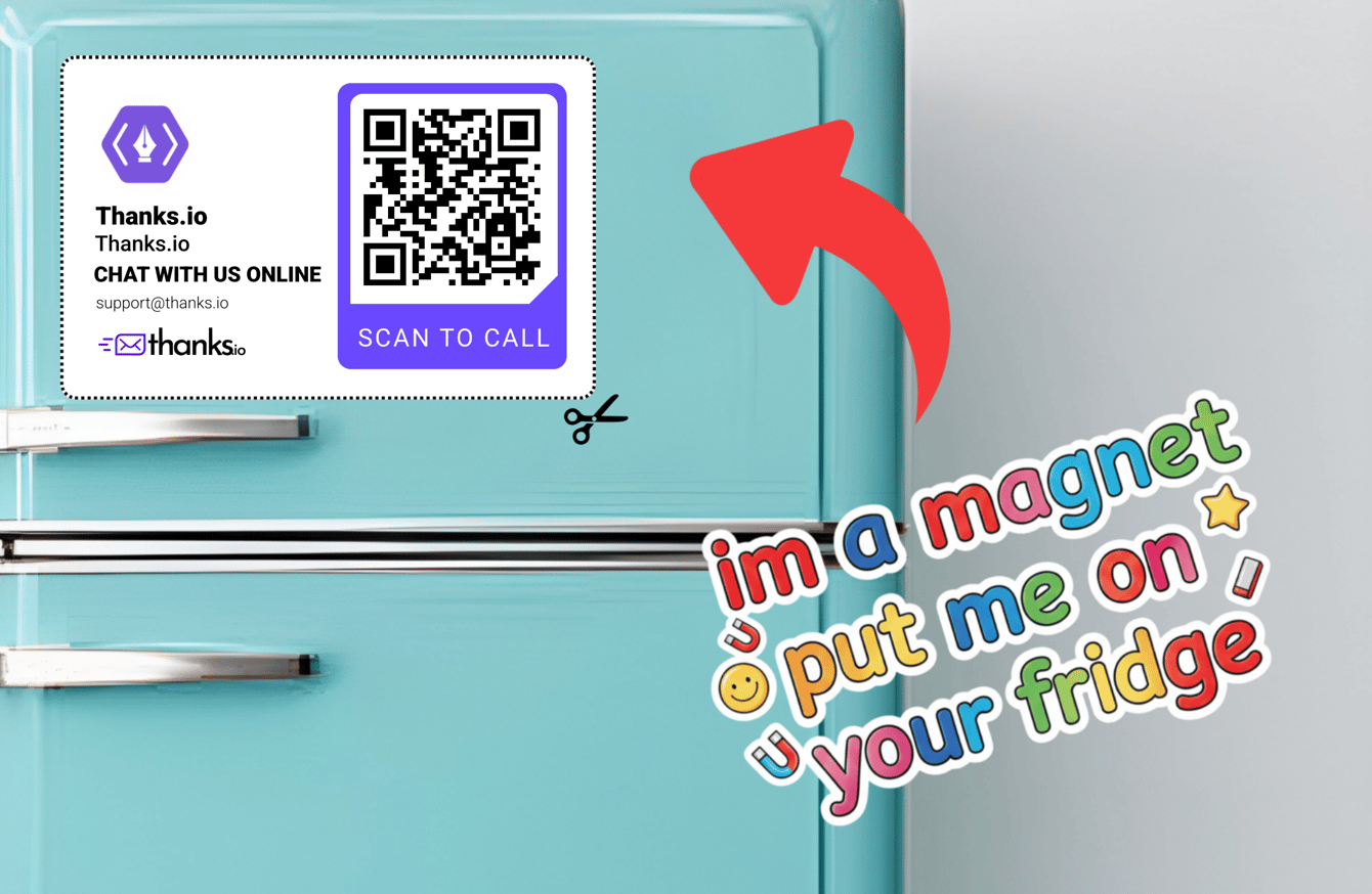Example of a Magna Card front design with magnet section
