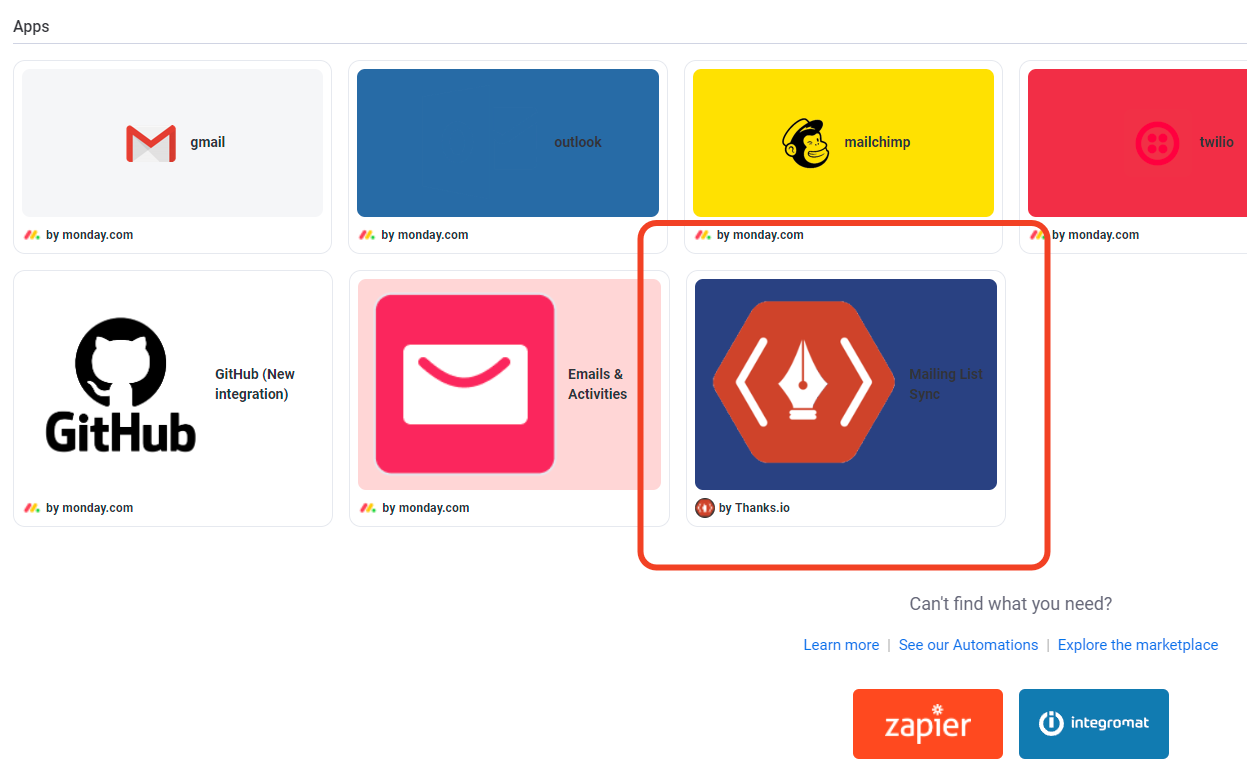 Choose Mailing List Sync